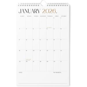 Karto Wall Calendar 2026 - Vertical 11x17 inch January 2026 to June 2027 - Boost Your Productivity and Easy Planning with the Aesthetic Monthly Calendar - Boho (Large)