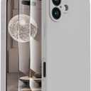FireNova Designed for iPhone 16 Case, Silicone Upgraded [Camera Protection] Phone Case, Soft Anti-Scratch Microfiber Lining Inside, 6.1 inch, Natural Titanium