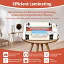 V350 Cold Hot Roll Laminator,350mm Laminating Machine,Single & Double Sided Thermal Laminator for Paper Card PVC Foil,Etc.,Digital Display & Temperature Control for Home Commercial Office School,700W