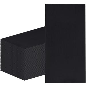 100Pcs Disposable Black Napkins Disposable Guest Black Paper Napkins Hand Towels, for Kitchen Party Wedding Bathroom or Any Celebration Occasion