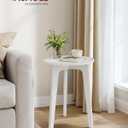 VASAGLE Side Table, 1-Tier Small Round End Table, Nightstand, 15.7"D x 15.7"W x 20"H