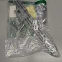 Curtain Rods No Drilling, 32-60 Inch Adjustable No Drill Curtain Rod with Adhesive Brackets, 5/8" Renter Friendly Stick On Rod for Apartments, Bedroom, RV, Heavy Duty 20-30 lbs, Antique Silver (Sliver)