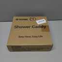 YASONIC Shower Caddy Corner, 3-Pack Adhesive Rustproof Stainless Steel Shower Shelves with Soap Holder, No Drilling Shower Organizer Corner for Dorm, Renters Bathroom, Gold