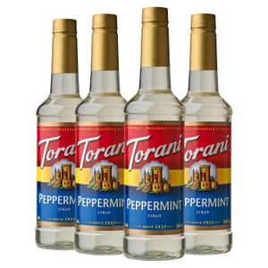 Torani Syrup, Peppermint, 25.4 Ounces (Pack of 4) (EXP 03/10/28)