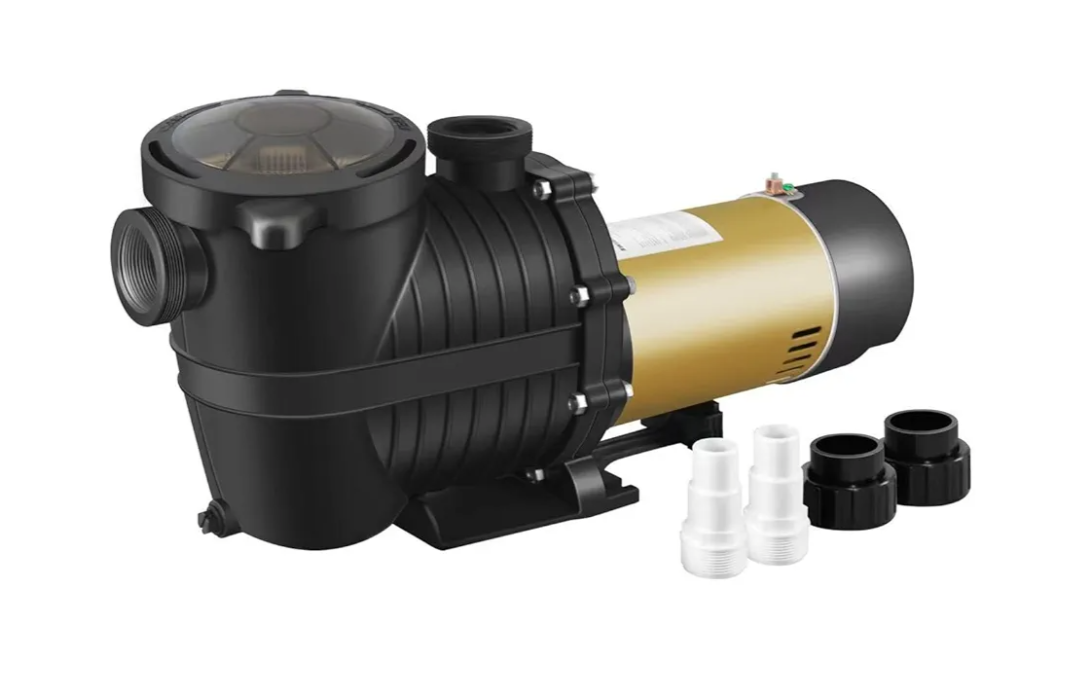 Pool Pump,PureBy 2.0HP Dual Voltage 115/230V in/Above Ground Pool Pump, Self-Priming Swimming Pool Water Circulation Pumps with 1.25" & 1.5“ NPT Unions