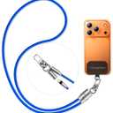 chubbycable Crossbody Strap for iPhone 17 Series 240W USB-C Phone Lanyard Charging Cable with Anti-Theft Lock, Wrist/Neck Strap Fast Charge & Data Transfer,Black,0.98FT