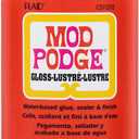 Mod Podge Gloss Sealer, Glue & Finish: All-in-One Craft Solution- Quick Dry, Easy Clean, for Wood, Paper, Fabric & More. Non-Toxic - Craft with Confidence, Made in USA, 16 oz., Pack of 1