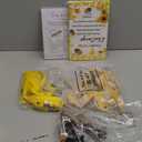 Geelin 12 Sets Swing Pacifier Baby Shower Games Funny Gender Reveal Games, Include 1 Wooden Sign and 12 Plastic Pacifiers for Bridal Baby Shower Gender Reveal Party Women Men(Bee,Yellow)