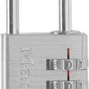 Master Lock Set Your Own Combination Aluminum Lock, Small Lock for Backpacks, Cabinets, or Zippers with 3-Digit Code, 1-3/ 16 Inches Wide, 630D