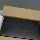 Bamboo Desk Organizer with Drawers Desktop Storage Drawers for Bills Office Supplies Kitchen Utensils Organizing Tool for Home Classroom Organization No Assembly (Black)