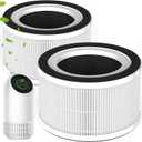 True HEPA Filter Replacement for Afloia Fillo/Halo/Mooka Allo Purifier, 3-in-1 H13 True HEPA, 360 3-Stage Filtration, 2 Pack