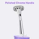 Flamingo Razors for Women, 1 Razor (Polished Chrome) Handle and 1 Razor Blade Refill