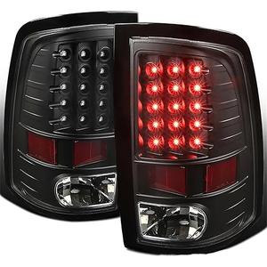 WFLNHB Black Tail Lights Brake Reverse Lamps Assembly Replacement for Ram 1500 2009-2018 Driver Side and Passenger Side 55277414AC 55277415AC 55277414AB