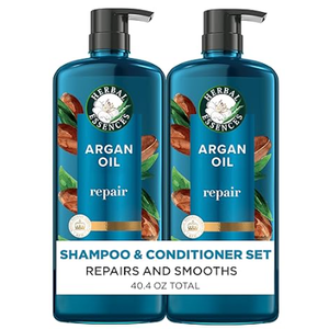 Herbal Essences Argan Oil Repair Shampoo & Conditioner Set, Moisturizes & Smoothes, ParabenFree, ColorSafe, pHBalanced, Citrus Scent, 20.2 Fl Oz, 2Pack