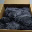 5x7 Ft Large Shag Rugs for Bedroom Living Room Decor for Men Boys, Tie Dyed Ultra Soft Fluffy Furry Area Rug for Indoor Floor, Aesthetic Carpet for Home Decor (Dark Grey)