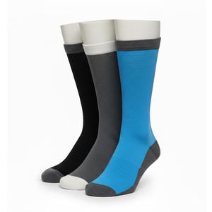 3Pairs Plus Size Compression Socks for Women & Men, Extra Wide Calf 20-30 mmHg Knee High Compression Stockings for Circulation Swelling Support