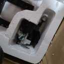 VEVOR Drain Cleaning Machine 50 FT x 3/8 Inch, Sewer Snake Machine Auto Feed, Drain Auger Cleaner with 4 Cutter & Air-Activated Foot Switch for 1" to 4" Pipes, Orange, Black