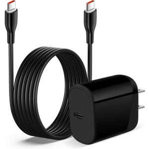 USB C Fast Charger Block Charging Cable for Samsung Galaxy S26 Ultra S26+ S26 S25 FE S25 Ultra S24 S23 A17 A16 5G A15 A36 A26 A56,iPhone 17e/17/Air/17 Pro/17 Pro Max,Pixel 10a 9a,6FT Cable C to C Cord