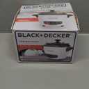 BLACK+DECKER - 3-Cup Rice Cooker, RC503, 1.5 Cups of Uncooked Rice, Steamer Basket, Removable Non-Stick Bowl, One-Touch, Keep Warm