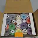 New brothread 40 Colors Compatible with Brother Polyester Embroidery Machine Thread Kit 500M (550Y) Each Spool Compatible with Brother Babylock Janome Singer Pfaff Bernina Embroidery & Sewing Machine