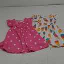 PATPAT Toddler Girl's Floral Dress Ruffle Sleeve Dress for Girl Sets Pack of 2 Casual Dresses Set 3-4 Years