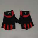 ATERCEL Workout Gloves for Men and Women, Exercise Gloves for Weight Lifting, Cycling, Gym, Training, Breathable and Snug fit (Red)