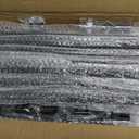 30 Pack Staircases Iron Balusters -1/ 2'' Square Hollow Metal Spindles with Single Basket and Double Twist Design, Includes 30 Flat Shoes & 30 Angle Shoes