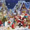 WESEN 1000 Piece Jigsaw Puzzle Gifts for Adults and Family, Challenging Christmas Festive Holiday Puzzles for Adults and Kids, Christmas Winter Artwork Home Decoration Jigsaw Puzzle Game Toy for Kids