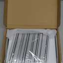 Floroom 6 Pack 8.5x11 Inch Clear Acrylic Sign Holders, Double-Sided Black Display Stand Picture Frames for Table Numbers, Menus, Flyers, Weddings, and Offices