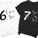 67 Shirt for Couples Funny Meme Number T-Shirt Six Seven Tee Tops for Men Women (S)