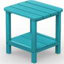 SERWALL Double Adirondack Side Table End Table- Tiffany