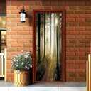 Doors Wallpaper Murals Door Wallpaper Sticker Self Adhesive Vinyl Removable Art Door Decals for Home Decoration (Scene5)