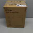 Cesun 1.2 Gallons Small Black Trash Can, Bathroom Garbage Can with Lid and Foot Pedal, Mini Round Wastebasket for Bathroom, Bedroom, Office, 4.5 Liters / 1.2 Gallons, Matte Black