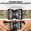 WarBull Tactical Battle Molle Belt, 2'' Quick Release Gun Belt w/Secure Locking, 1.57'' EDC Inner Belt, Duty Combat Belt (XL (44"-48" Waist), Multicamo)