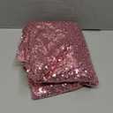 ShiDianYi Sequin Aisle Runner for Wedding Ceremony 2FTx15FT Fuchsia Pink Aisle Runners for Weddings Outside Glitter Runner Rug Rose Pink Sequin Fabric Carpet Runner for Party Prom Graduation