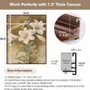 Canvas Frame for 24x24 Wall Art Prints,1.5" Deep,Walnut Woodgrain