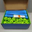 SpringFlower Fort Building Kit for Kids,STEM Construction Toys, Educational Gift for 3 4 5 6 7 8 9 10 11 12 Years Old Boys and Girls,Ultimate Creative Set for Indoor & Outdoors Activity,200 Pcs,Green