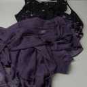 Honwenle Women's Linen Dress 2 Piece Outfit Floral Sleeveless Loose Maxi Summer Dresses with Jacket Formal Casual (3X-Large, Dark Purple)