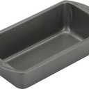 GoodCook Nonstick Loaf Pan Heavy-Duty Steel Bakeware with Easy-Clean Non-Stick Coating, Oven & Dishwasher Safe Pan for Meatloaf Breads Cakes Brownies Lasagnas Casseroles & More, 8 x 4-Inch, Gray