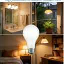 60 Watt Incandescent Light Bulbs, A19 Shatter Resistant Rough Service Light Bulb, Soft White, E26 Medium Base, Dimmable (2 Pack)