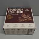 Superbaking Sourdough Starter Kit, 9" Round Banneton Bread Proofing Basket Set, Sourdough Bread Baking Supplies, Sourdough Tools with Silicone Bread Sling, Bread Making Tools, Baking Gifts