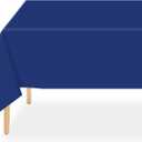 QIKSION Navy Blue Plastic Table Cloth Disposable 2 Pack, 54 x 108 Inch Tablecloths for Party, Graduation, Patriotic, Veterans Day Decorations, Dark Blue Rectangle Table Cover
