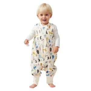 Duomiaomiao 0.5 TOG Toddler Sleep Sack 12-24 Months 100% Cotton Lightweight Baby Sleep Sack with Feet, Breathable Comfy Toddler Wearable Blanket