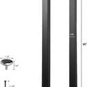 ALLCOS 40 Inch Metal Bar Table Legs, Heavy Duty Dining Table Leg with Adjustment Feet Furniture Legs, Black, Set of 2