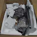 Suraielec Farmhouse Floor Lamp with Night Light, Rustic Standing Lamps for Living Room, Beige Linen Drum Lampshade, Oil Rubbed Bronze Finish, Traditional Floor Lamps for Bedroom Home Decor,Foot Switch