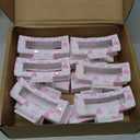 Janinka 12pcs Coquette for Girls Pink Bow Hair Clips 3.35 Inch Square Preppy Bow Heart Rectangular Hair Claw Clips Pink Bachelorette Party Accessories