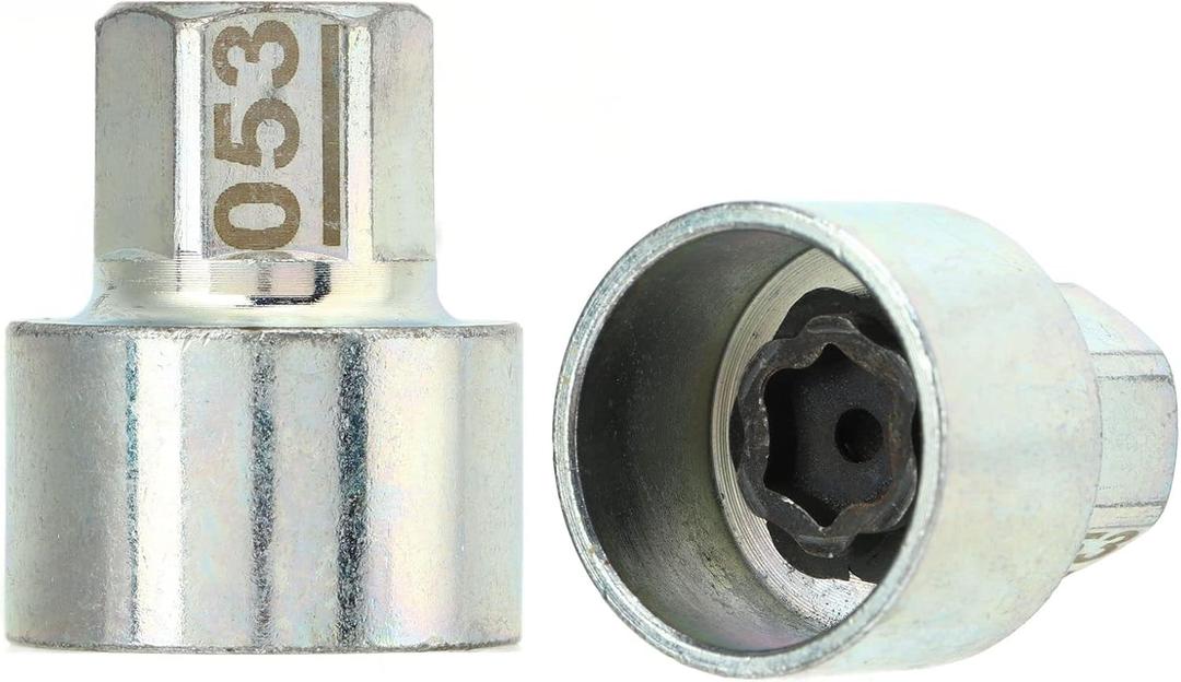 Wheel Lock Key, Sturdy Professional Anti Deformation Simple Installation Anti Theft Lugnut Socket Metal for Car(053)