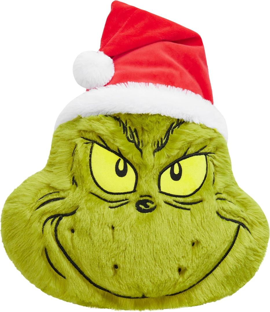 The Grinch Plush Pillow Cushion for Bed, Couch, Throw Pillows Room Decor Christmas Home Decor Accessories, Funny Xmas Gifts