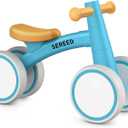 SEREED Baby Balance Bike for 1 Year Old Boys Girls 12-24 Month Toddler Balance Bike, 4 Wheels Toddler First Bike, First Birthday Gifts (Blue)