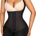 Lover-Beauty Fajas Colombianas Shapewear for Women Strapless Body Shaper Tummy Control Postpartum Faja Shorts Butt Lifter (Medium, Black-2)